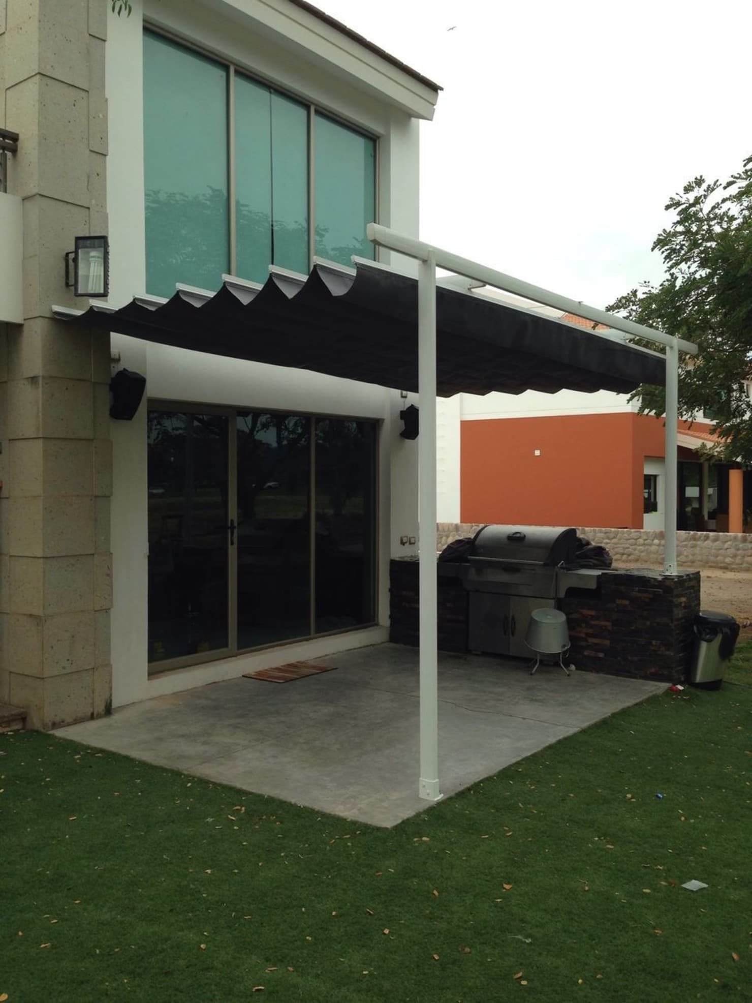 Palilleria-zen-pared-porteria-2-patas-sistema-retractil-_-homify-1